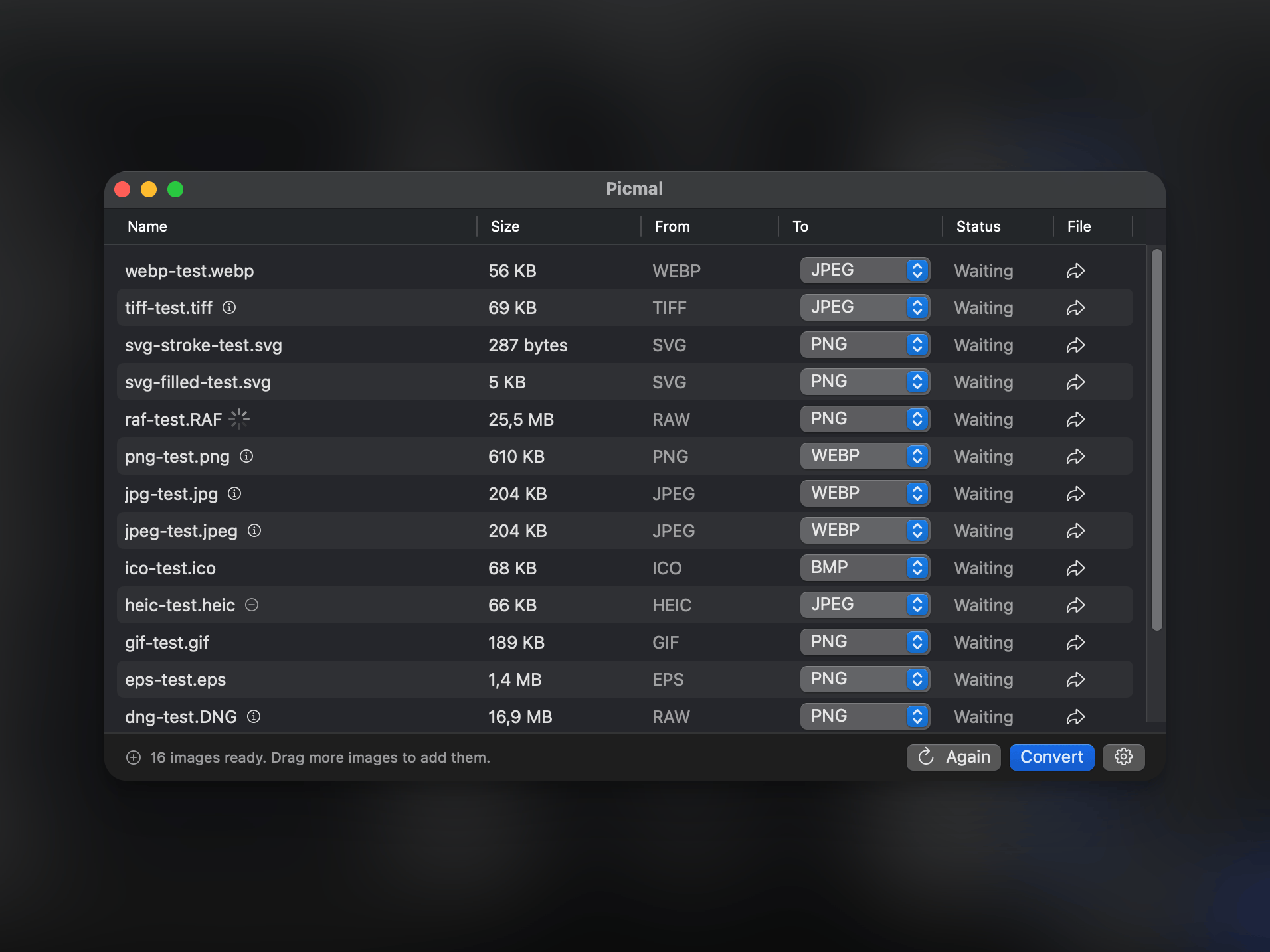 Dark mode interface