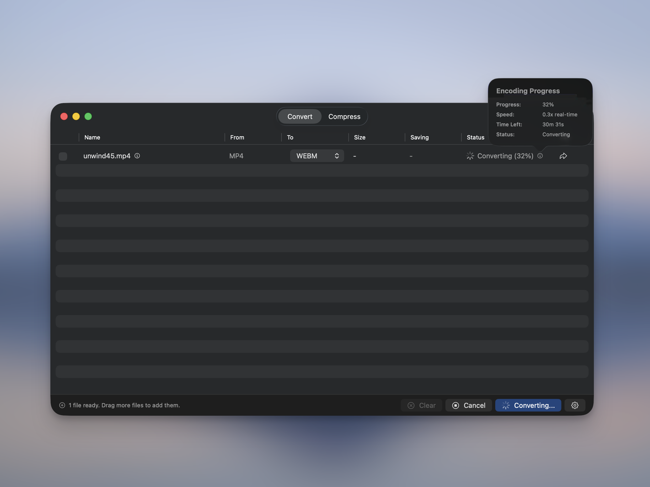 Video progress